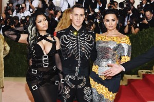 Nicki Minaj, Jeremy Scott, and Demi Lovato
