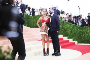 Alicia Vikander and Nicolas Ghesquière