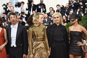 Pierpaolo Piccioli, Rachel McAdams, Maria Grazia Chiuri, and Zoe Kravitz