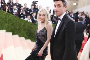 Dakota Fanning in Nina Ricci with Guillaume Henry.