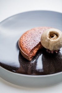 Alain Ducasse's chocolate dessert at Le Meurice restaurant