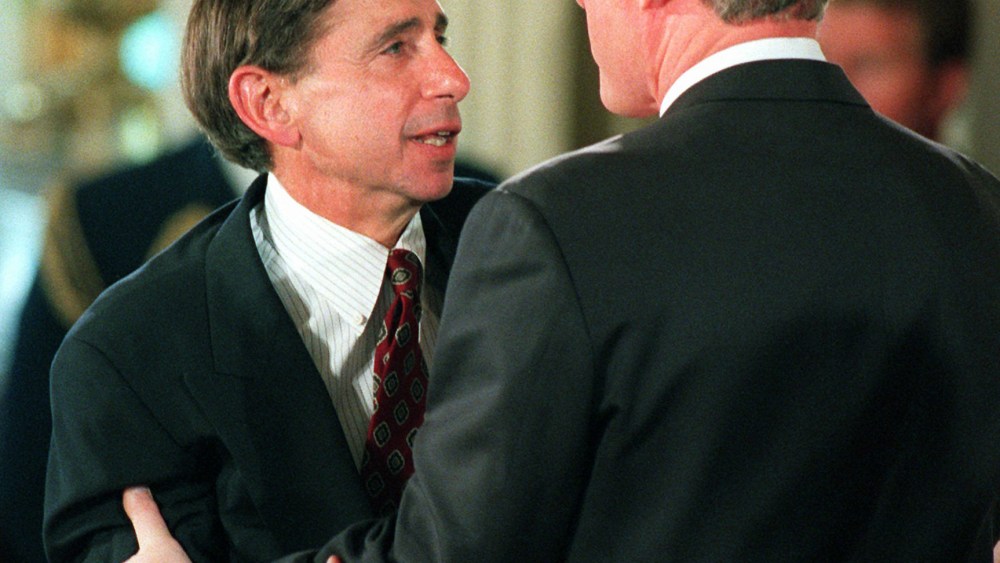 Mickey Kantor and Bill Clinton