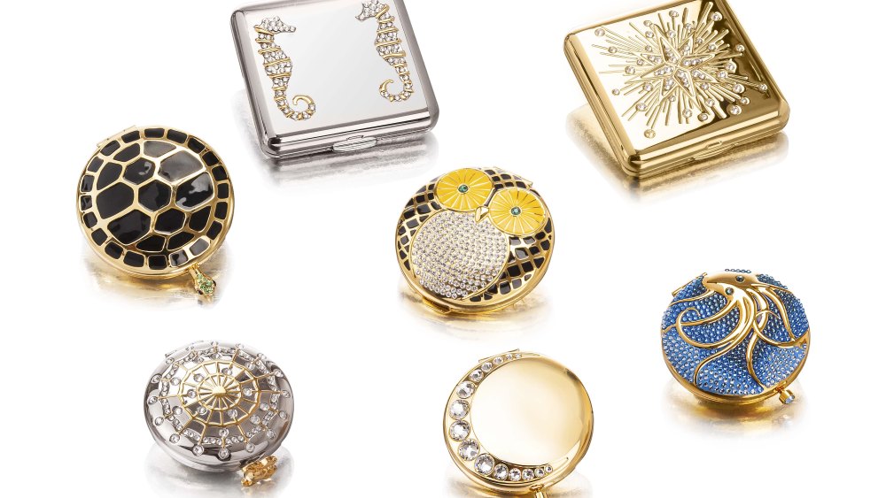 Compacts from the Monica Rich Kosann for Estée Lauder collection.