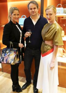 Delphine de Causans Yan Assoun and Polina Proshkina at Moynat and Daniel Arsham Boutique Cocktail Party