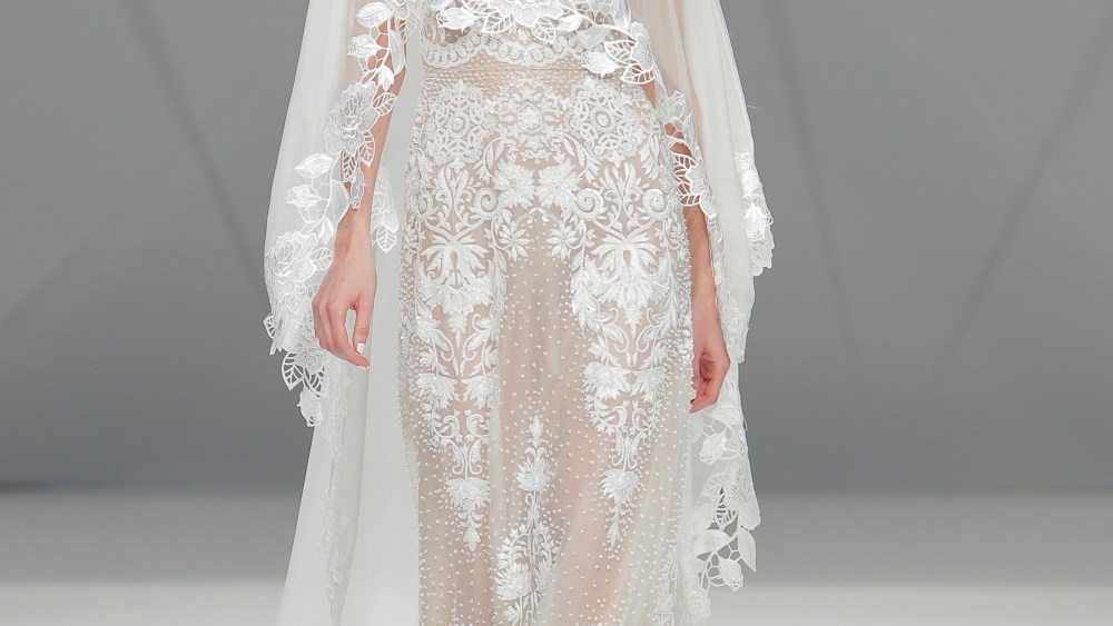 A look by Naeem Khan at Barcelona Bridal Fashion week.