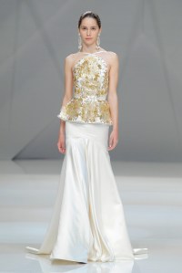 A look by Naeem Khan at Barcelona Bridal Fashion week.