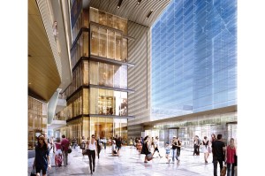 A rendering of The Shops and Restaurants at Hudson Yards.