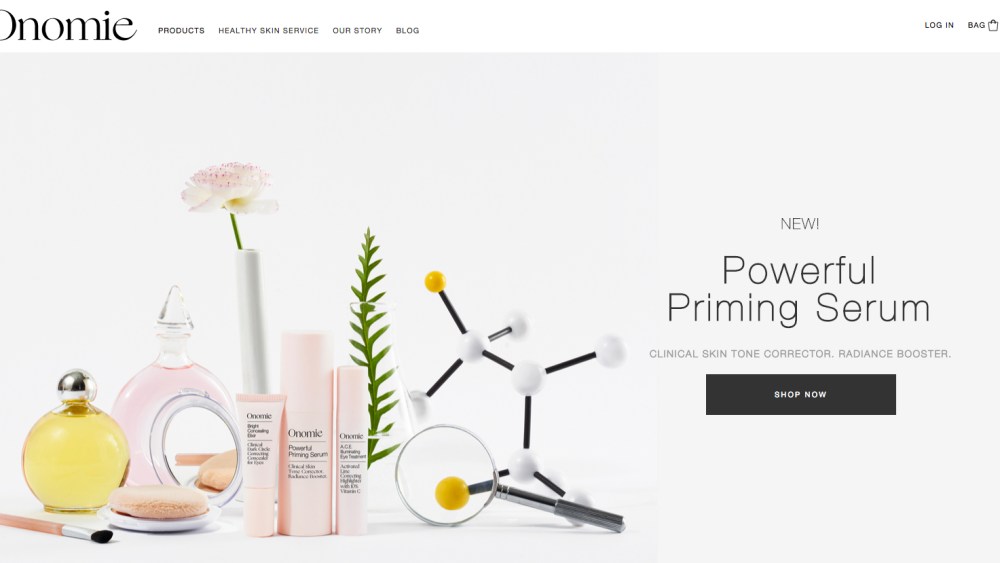 Onomie's products double as makeup items with the benefits of corrective skin care.