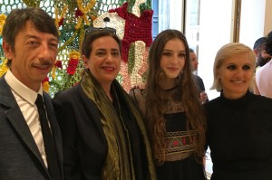 Pierpaolo Piccioli, India Mahdavi, Birdy, and Maria Grazia Chiuri