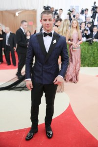 Nick Jonas in Topman at met gala
