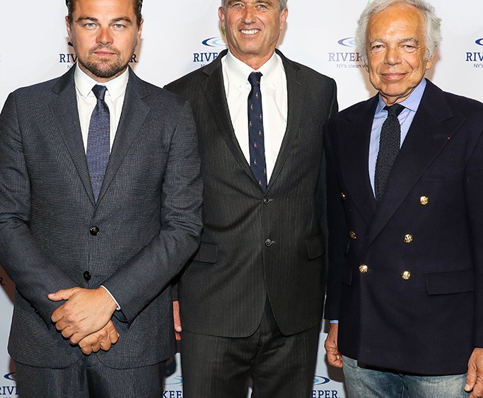 Leonardo DiCaprio, Robert F. Kennedy Jr., and Ralph Lauren