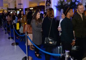 The crowd waiting for Kendall Jenner at Selfridges in London