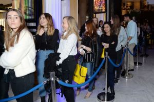 The crowd waiting for Kendall Jenner at Selfridges in London