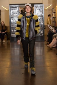 A look by Brittany McGinnis, at the Rhode Island School of Design's 2016 Collection show.