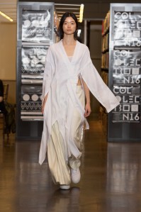 A look by Annice Chen, at the Rhode Island School of Design's 2016 Collection show.