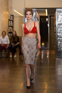 A look by Celeste Green, at the Rhode Island School of Design's 2016 Collection show.