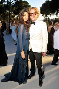 2016 cannes film festival amfar gala Afef Jnifen and Peter Dundas