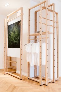 The Anne Schwalb exhibit at Sunspel's new Berlin store