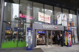 The Swatch store in Times Square.