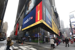 The Swatch store in Times Square