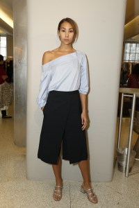 A look from Tibi's exclusive capsule collection.