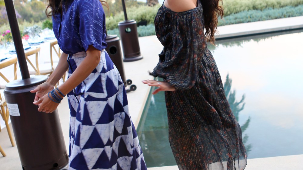 Rosario Dawson and Vanessa Hudgens at Yoox and Rosario Dawson’s Studio 189 fashion label party