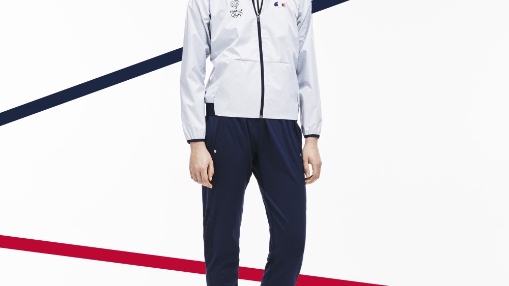 A Lacoste outfit for Team France during Summer Olympics