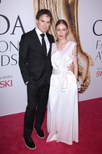Michael C. Hall and Morgan Macgregor Hall on the 2016 CFDA Red Carpet