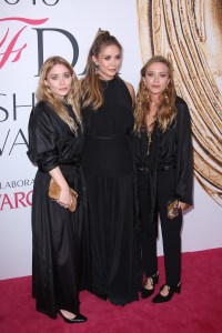 Ashley Olsen, Elizabeth Olsen and Mary-Kate Olsen on the 2016 CFDA Red Carpet