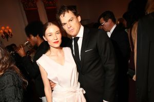 Michael C. Hall with Morgan Hall in Baja East at 2016 CFDA awards