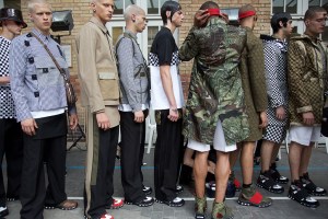 Backstage at Givenchy Men's Spring 2017