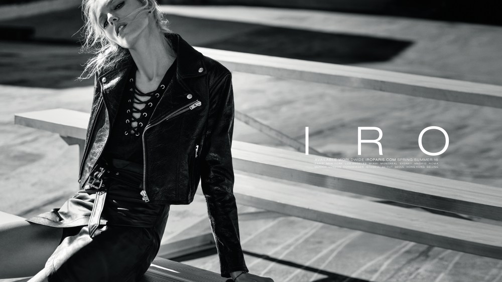 Anja Rubik on the Iro spring-summer 2016 ad campaign