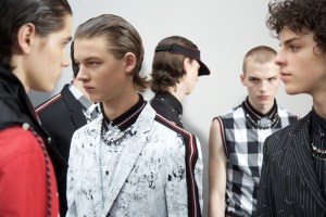 Backstage at Dior Homme Men's Spring 2017