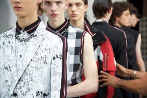 Backstage at Dior Homme Men's Spring 2017