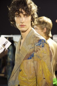 Backstage at Dries Van Noten Men's Spring 2017
