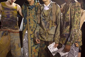 Backstage at Dries Van Noten Men's Spring 2017
