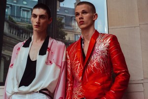 Backstage at Haider Ackermann Men's Spring 2017