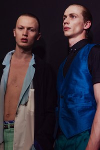 Backstage at Haider Ackermann Men's Spring 2017