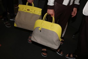 Backstage at Hermès Men's Spring 2017