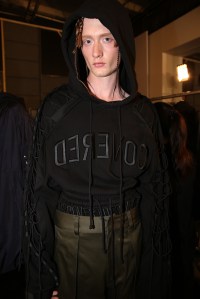 Backstage at Juun.J Men's Spring 2017