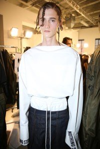 Backstage at Juun.J Men's Spring 2017