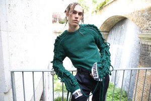 Backstage at Juun.J Men's Spring 2017