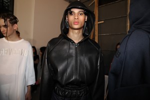 Backstage at Juun.J Men's Spring 2017