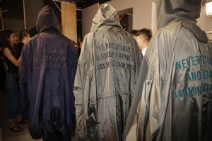 Backstage at Juun.J Men's Spring 2017