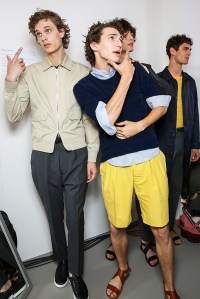 Backstage at Officine Générale Men's Spring 2017