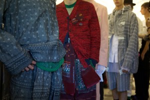 Backstage at Sacai Men's Spring 2017