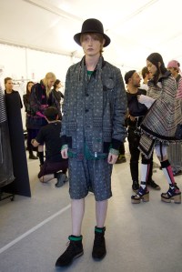 Backstage at Sacai Men's Spring 2017