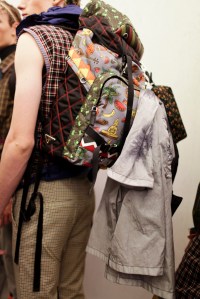 Backstage at Prada Men's Spring 2017