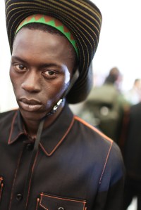 Backstage at Prada Men's Spring 2017