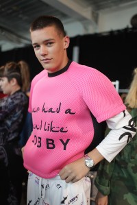 Backstage at Bobby Abley Men's Spring 2017
